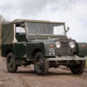 Believed to have been rebuilt sometime in the 1970s and fitted with a Rover 2000 SC engine, this 1950 Land Rover Series I was acquired by musician Chris Rea in 2021. It was estimated at £10,000-£12,000, but would change hands for £17,250.