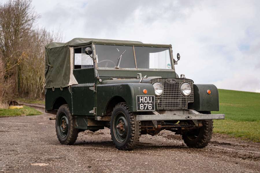Believed to have been rebuilt sometime in the 1970s and fitted with a Rover 2000 SC engine, this 1950 Land Rover Series I was acquired by musician Chris Rea in 2021. It was estimated at £10,000-£12,000, but would change hands for £17,250.