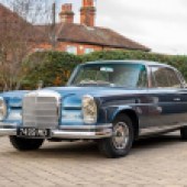 Joining several Mercedes in the sale was this head-turning 220 SE two-door coupe dating from 1962. The restored example was in excellent condition following £40,000 worth of recent recommissioning work, making the sale price of £44,800 look very good value.