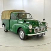 Joining a van of similar vintage was this beautiful Morris 6cwt pick-up dating from 1972. It had been extensively restored by a well-known Morris Minor specialist, including a full respray and new canvas top, and sold for an impressive £15,500.