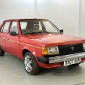 A 1985 example of the now-rare Talbot Horizon, this 1.1-litre car shows 59,000 miles and is generally tidy, but the bodywork and paint will require some attention to bring them up to scratch. It’s estimated at £1000–2000
