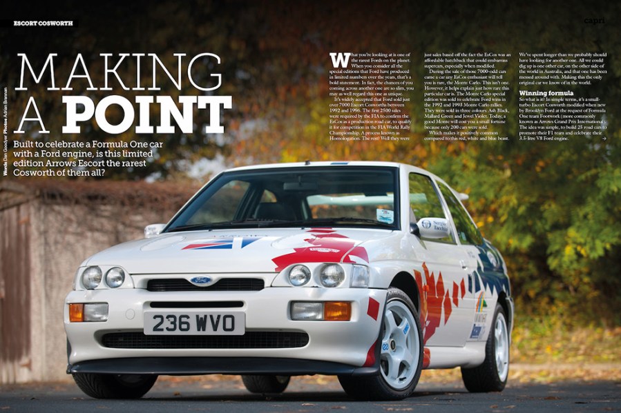 You’ll also find cracking features on some 1990s survivors including the now seriously-rare Arrows Escort Cosworth...