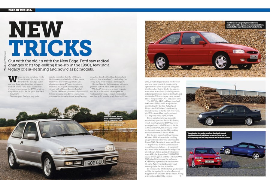 Classic Ford winds the clock back to the 1990s in the packed Spring issue with model and buying guides on some of Ford's greatest hits from the decade.