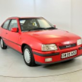 A 1987 example in 8-valve 2.0-litre guise, this Vauxhall Astra GTE has covered 180,000 miles but is exceptionally clean and original throughout, having had only one owner from new. It’s estimated at £10,000-£15,000.