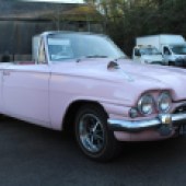 One of eight cars from a deceased estate, this fetching pink Ford Consul Capri started life as a coupe but underwent a professional conversion into a convertible. The 1963 example will need restoration work but is offered with no reserve.