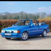 This 1989 Ford Escort XR3i Cabriolet was fully recommissioned in 2021, yet retained its original number plates and dealer sticker. It was a great piece of nostalgia and was offered with no reserve, finding a new home for just £3622.