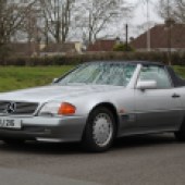 There’s a wide selection of potential Mercedes bargains in the sale, including this 1991 R129-generation 300 SL guided at a mere £2000-£3000. It shows 174,000 miles but has been well maintained by its vendor, who has owned the car since 1997.