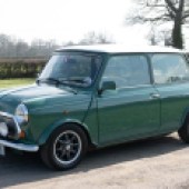 Registered in 1997, this Rover Mini Cooper 35 limited edition was one of 200 built for the UK market, all of which were finished in Almond Green. Despite being offered with no reserve, its tidy condition saw it sell for an impressive £13,720.