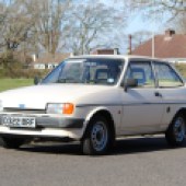 Surely an ideal starter classic, this very original Ford Fiesta Popular Plus dates from 1986 and has covered just 18,159 miles from new. It’s said to be in great condition and is guided at a very tempting £1500-£2500.