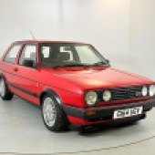 Continuing the uncanny run on red cars was this 1989 Volkswagen Golf GTI in 8-valve flavour. Showing 137,000 miles, it presented well and beat its £4000-£6000 estimate to sell for £6875.