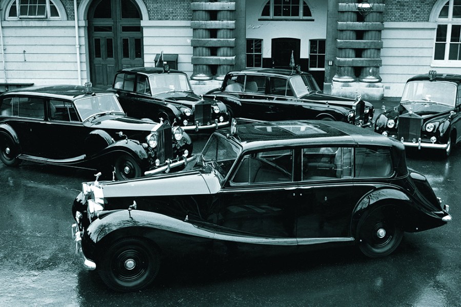 A selection of Royal Rolls-Royces at the Royal Mews (Image: Rolls-Royce)