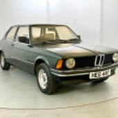 This BMW E21 316 is finished in ‘Achatgruen’ shows 82,000 miles. It comes with a detailed history, including a hand-written diary from 1983, and is estimated at £4000-£6000.