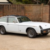 The Jensen Healey GT was introduced in 1975 as a shooting brake version of its roadster stablemate. This example is one of just 218 right-hand drive vehicles produced, and one of only 52 in white. It’s in fine condition and is expected to sell for £17,000-£25,000.