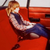 Child safety became a focus in the late '70s, Volvo developed the booster seat and the rear-facing child seat