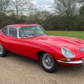Subject of costly recent works, this matching numbers 1965 Jaguar E-Type 4.2 Coupe Series 1 came with an extensive history file and was featured in Philip Porter's Jaguar Scrapbook publication. Estimated at £38,000–48,000, it beat expectations to make £59,400.