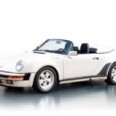 Displaying only 1986 miles on its odometer and boasting a unique Elfenbein colour scheme, this 1989 Porsche 911 Speedster looks like an ideal collector car. Bids of £130,000-£170,000 are anticipated