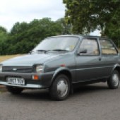 Garaged all its life and said to be mint underneath, this 1988 Austin Metro City X has only covered 37,734 miles from new and has been well-maintained throughout its life. Now complete with an unleaded head and rebuilt Hydragas, it’s estimated at just £1000-£1750.