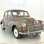 Fancy an as-new Minor? Originating from a collection in York, this 1968 Morris 1000 saloon has covered a genuine 190 miles from new and still has the safety tags on its seat belts. It’s never been painted or taken apart, and is expected to sell for £24,000-£26,000.