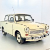 Offering a huge contrast to the Lamborghini is this 1990 Trabant 601 S. One of the last two-stroke models in ‘Deluxe’ trim, it has optional extras including chrome bumpers and intermittent windscreen wipers, and is expected to fetch £3000-£5000.