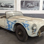 One of seven “barn finds” forming part of the David Brown Collection, this no-reserve AC Ace was once owned by British racing driver, Betty Haig. Its continuation buff log book shows it being under its current keeper since 1974.