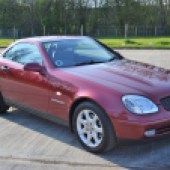 Wearing the registration plate V4 SLK, this 1999 Mercedes SLK 230 Kompressor had been garaged all its life and was described as being as clean as they come. It sold for an impressive £10,890.