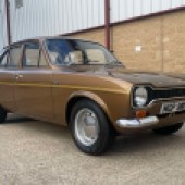 Only six four-door Ford Escort Mk1 Mexicos were built by the company’s Advanced Vehicle Operations (AVO) department, with only one sold into the public domain – and this is it. The 1972 Tawny Brown example has been fully rebuilt and is guided at £30,000-£40,000.
