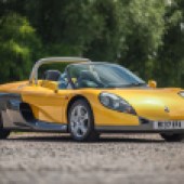 One of only 60 right-hand drive examples this sold, this 1997 RenaultSport Spider has covered just over 5000 miles since new and is finished in its original three-stage Pearlescent Liquid Yellow paintwork. It’s still in showroom condition and is estimated to sell for £38,000-£44,000.