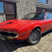 From the same stable as the Triumph Stag and TR6 also included in the sale, this beautiful 1976 Alfa Romeo Montreal was bought by its most recent owner in 2011. Details were thin on the ground at the time of writing, but we do know it’s estimated at £50,000-£60,000.