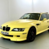 A rather bold example of the sought-after BMW Z3M Coupe, this 2000 car is presented in rare Dakar Yellow and comes with a host of AC Schnitzer parts. It was a Category D insurance write-off early in its life, but comes with a huge history file and is estimated at an attractive £20,000-£25,000.