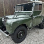 A very early Series 1 from 1950, this 80-inch matching-numbers Land Rover is highly original and displays plenty of period patina. It comes with a good history file that also includes a wonderful handwritten history, and is expected to sell for £30,000-£35,000.