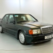 A Mercedes-Benz 190E 2.3-16 Cosworth is another rare car in its own right, but this 1985 example is one of two high specification cars originally owned by Team Lotus, where it was believed to have been used by Ayrton Senna. It comes with a massive history file and is estimated at £18,000-£24,000.