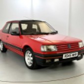 This Peugeot 309 GTI is unusual in a couple of ways. Not only was it supplied new in Japan in 1991 before being imported to the UK in March 2023, but it also features automatic transmission. It shows the equivalent of just 31,000 miles and is expected to command £8000-£12,000.