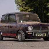 This 1973 Mini 1275 GT has recently emerged from 30 years in hibernation and has covered a mere 15,329 miles in the hands of a sole registered keeper. Guided at £13,000-£16,000, it now requires cosmetic and mechanical restoration and is unaccompanied by paperwork.