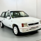 In immaculate condition with a documented history and 35,000 miles from new, this 1988 Vauxhall Nova GTE is something of a unicorn. It’s guided at £14,000-£16,000.