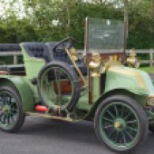 Very clearly the oldest vehicle in the sale, this 1909 Renault AX Tourer has veteran status, with a VCC dating certificate meaning the car is eligible for many events. It comes with a history file with a photographic record of previous restoration work and is estimated at £24,000-£28,000.