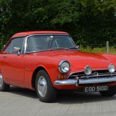 This 1966 Sunbeam Alpine GT still retains its factory hardtop and boasts its original 1725cc engine with overdrive. Now fitted with electronic ignition and showing just 42,478 miles, it looks a very tempting prospect at a predicted £8000-£9000.