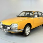 This 1975 Citroën GS X looked like an excellent survivor. A UK-supplied example, it showed 37,000 miles and came with a large history file including its original stamped service book. At £3815, it sold close to the top end of its guide.