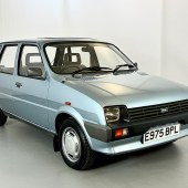 Easily the lowest-mileage car in the sale is this 1989 Austin Metro 1.3 CityX, with a mere 3000 miles covered. The extensive history includes the original sales invoice and almost every MoT certificate, including the current test to October 2024. An outlay of £8000-£10,000 is expected to secure it.