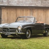 One of two 190 SLs in the sale, this 1962 had been subject to an £85,000 restoration that took six years to complete. In exceptional condition throughout and retaining its original Solex carbs, it found a new home for £101,920.