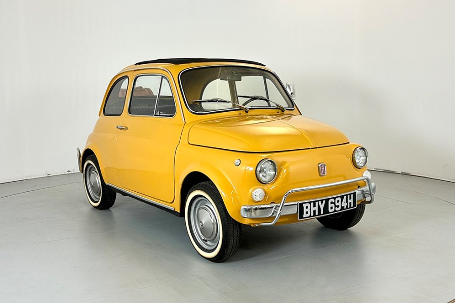 Probably the prettiest car in the sale was this delightful 1970 Fiat 500L. Originally sold in Italy before being imported in 1978, its rust-free condition, excellent colour combination and reassuring addition of a recent MoT saw it smash a £3000-£5000 estimate to sell for £7085.