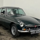 The subject of a £15,000 restoration, this 1976 MGB GT V8 is presented in outstanding condition and without modification. Heritage certified and a genuine factory car with Webasto roof, it’s a great opportunity at £16,000–17,000, with strong interest at time of writing.