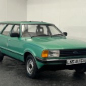 Resplendent in Nova Green, this 1979 Ford Cortina Mk5 1600 L Estate could be the perfect family classic at an estimated £4000–5000. It shows 86,000 miles and its bodywork appears straight and seemingly rust-free despite being original