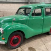 A real auction rarity, this 1953 Austin A40 Devon had a full restoration some years ago and still presents extremely well. Complete with fold-up rear jump seats and retimbered load bay, it’s guided at £4250-£5000.