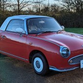 This 1991 Nissan Figaro proves that the classically-styled curio is now an appreciating classic in its own right – with just 59,000 miles on the clock and a tasteful respray in red, it beat a £2000-£3000 estimate and fetched £3672.