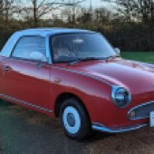 This 1991 Nissan Figaro proves that the classically-styled curio is now an appreciating classic in its own right – with just 59,000 miles on the clock and a tasteful respray in red, it beat a £2000-£3000 estimate and fetched £3672.
