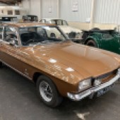This smart 1971 Mk1 Capri 2000 GT XLR comes with V4 power and superb period Tawny Gold paintwork. After a quick spin round the yard, we can report it drives really very well. It’s estimated at £20,000–22,000.