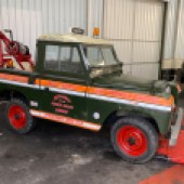 You’ll need to do the winching by hand but this Land Rover Series 2 can recover 1.5 tonnes of broken down classics. Yours for £12,000–14,000.