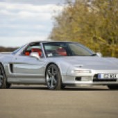 First-generation manual Honda NSX was originally a press car but seems to have survived unscathed to sell here for £74,750.