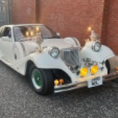 As driven by Jeremy Clarkson in The Grand Tour: Eurocrash episode, this 1991 Mitsuoka LeSeyde is a facsimile of a Mercedes SSK, built on a Nissan Silvia Automatic platform. Still sporting the ‘Dalmatian-trim’ interior and candelabras from The Grand Tour, it’s estimated at £12,000-£15,000.