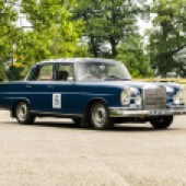 Those fancying a historic rally car might be tempted by this 1964 Mercedes W111 220 ‘Fintail’. Boasting a roll cage, harnesses, Bilstein suspension, timing equipment and tartan-trimmed bucket seats, it’s been run in numerous regularity rallies for 25 years and could be a bargain with its £12,000-£14,000 estimate.